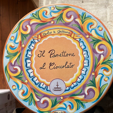 DOLCE GABBANA PANETTONE WITH CHOCOLATE IN TIN (17.6oz/500g)