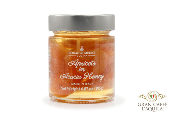 APRICOT IN ACACIA HONEY - BORGO DE MEDICI  6.8oz