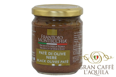 PATE DI OLIVE NERE- BLACK OLIVES PATE - FRANTOIO MONTECCHIA 212mL