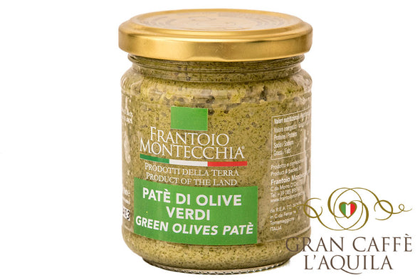 PATE DI OLIVE VERDI - GREEN OLIVES PATE - FRANTOIO MONTECCHIA 212mL