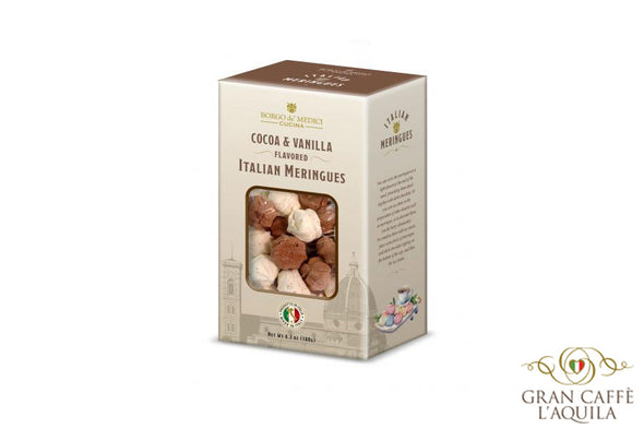 ITALIAN MERINGUES - COCOA & VANILLA  - BORGO DE MEDICI -  180g