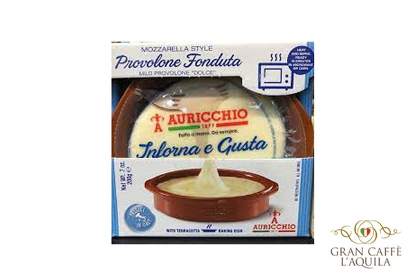 PROVOLONE FONDUTA - AURICCHIO 7oz- WITH TERRACOTTA BAKING DISH