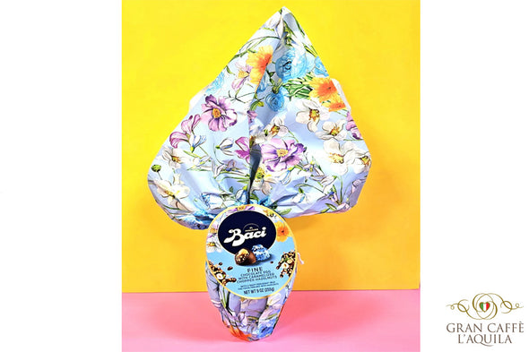 PERUGINA BACI FINE CHOCOLATE EASTER EGG WITH CARAMALIZED CHOPPED HAZELNUTS 9.3o