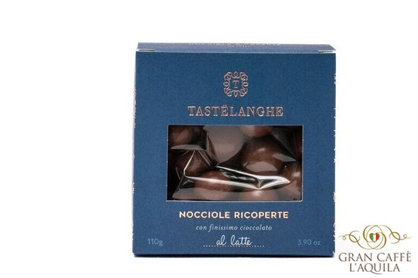 CHOCOLATE COVERED HAZELNUT WITH MILK CHOCOLATE - NOCCIOLE RICOPERTE 3.9oz -  TASTELANGHE