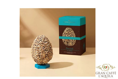 FRATELLI SICILIA- MILK CHOCOLATE WITH HAZELNUT GRAINS EGG - 14.1oz