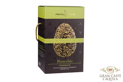 FRATELLI SICILIA- DARK CHOCOLATE WITH CHOPPED PISTACHIO EGG - 14.1oz