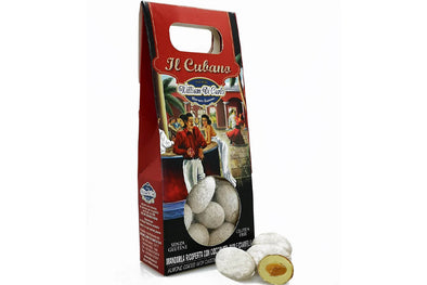 IL CUBANO CONFETTI - CHOCOLATE COVERED WITH RUM, CINNAMON, ALMONDS - WILLIAM DICARLO 100g