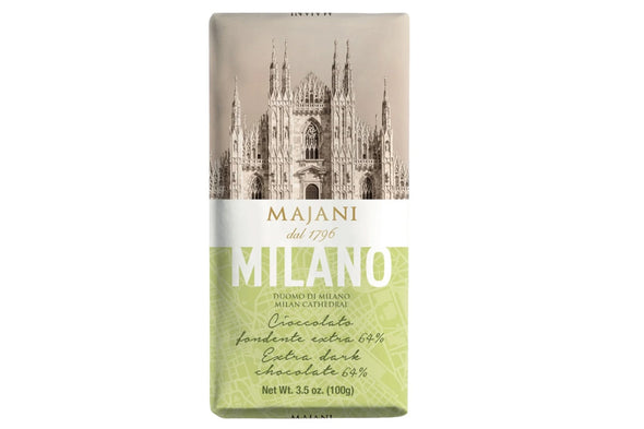 MAJANI MILANO DARK CHOCOLATE 64% BAR 3.5oz