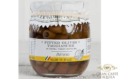 PITTED TAGGIASCA OLIVES- 6.34oz ANFOSSO