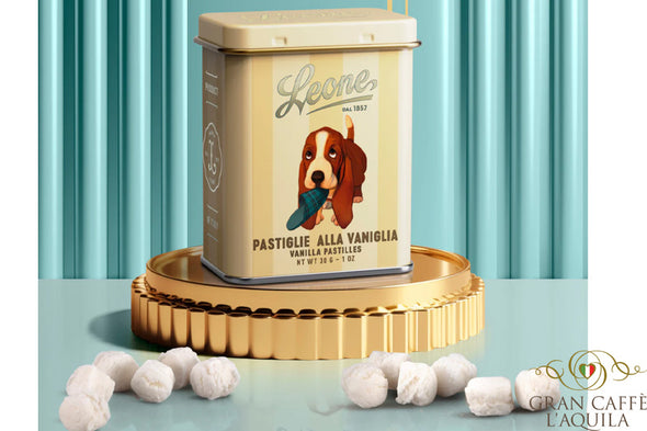 VANIGLIA COLLECTORS TIN - PASTIGLIES BY LEONE 30g