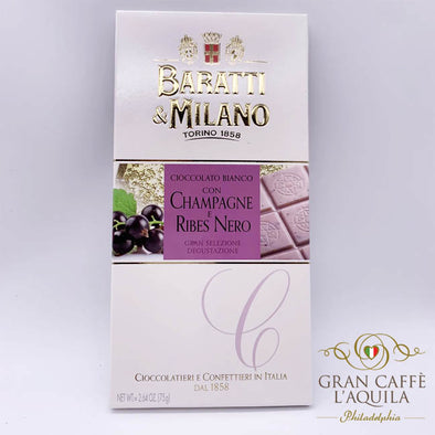 Baratti Milano Cioccolato Bianco con Champagne e Ribes Nero
