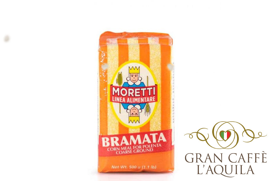 MORETTI BRAMATA CORN MEAL FOR POLENTA (1.1lb/500g) – GranCaffeLAquila