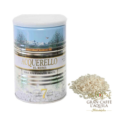 Acquerello Italian 7 Year Aged Risotto Rice 17.6 Oz Tin : :  Grocery & Gourmet Foods